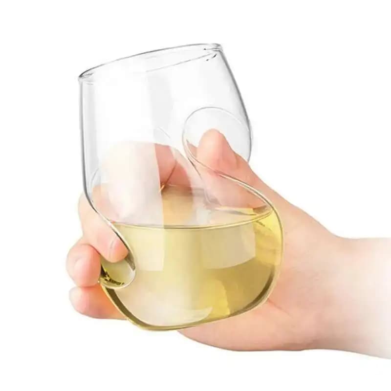Pollice Whisky Tazza da degustazione Vetreria di cristallo classica Bicchiere da vino Twisted Art Liquore Chivas Vodka Bicchiere Snifter Birra Bevanda Tazza
