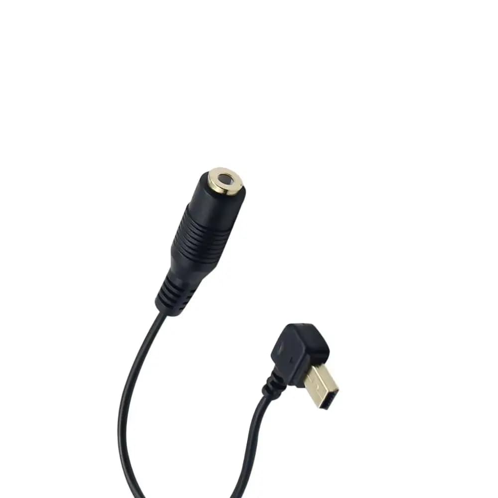 Cavi per microfono universali da 3,5 mm con adattatore audio mini USB, cavo per microfono per Gopro Hero 3 3+ 4, kit di accessori per action camera