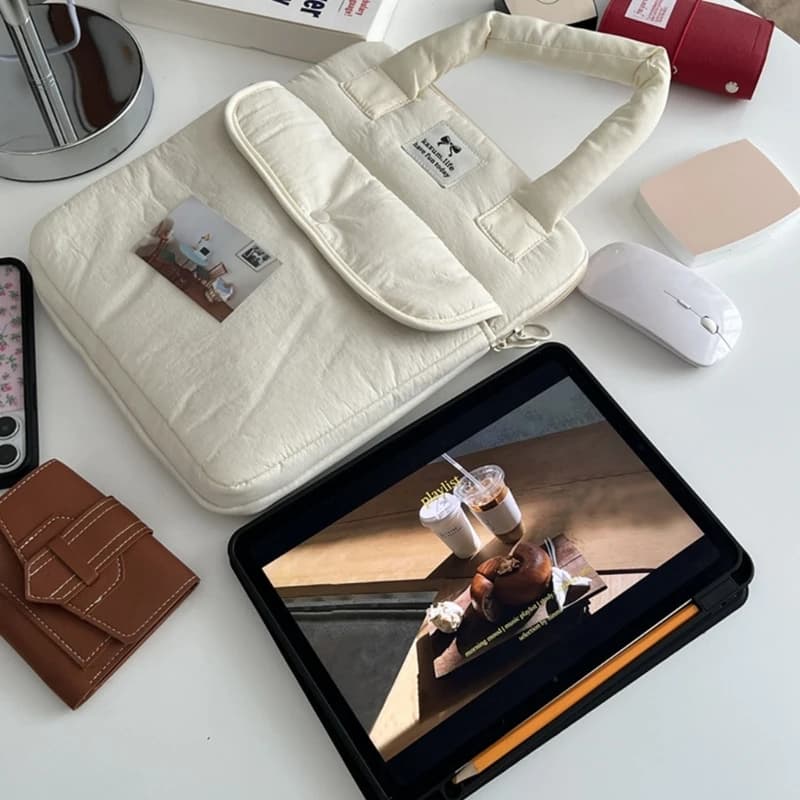 Q22A Custodia per laptop antiurto con impugnatura rinforzata Fodera protettiva morbida Accessorio per computer per 11 13 14 15