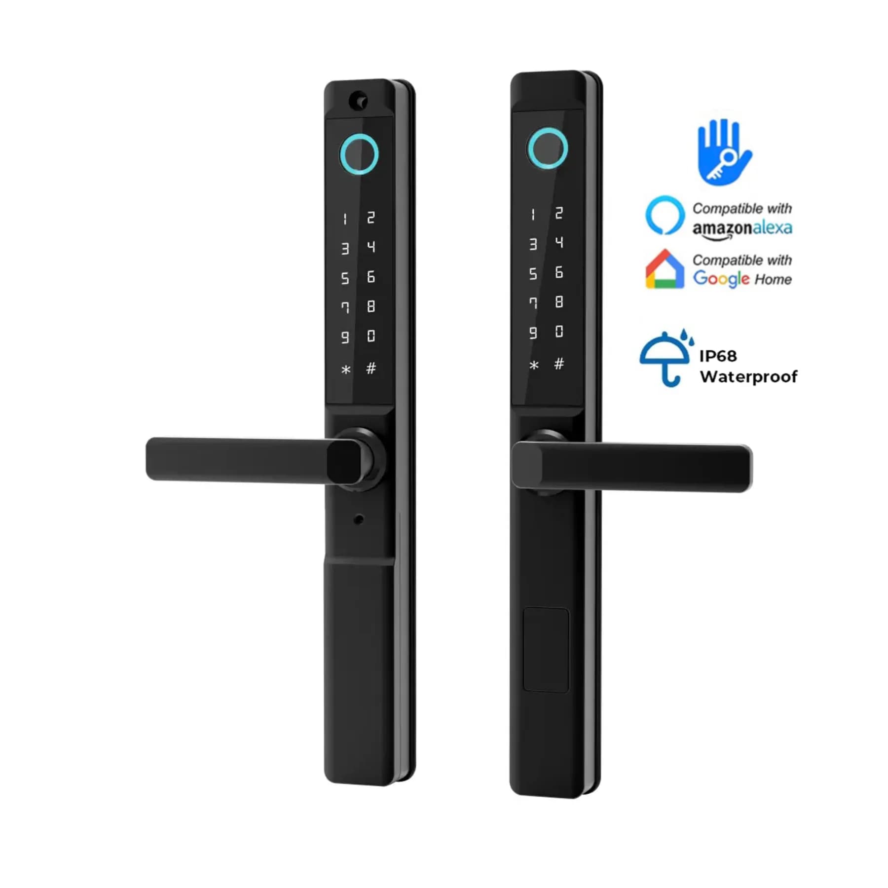 Serratura per porta intelligente TTlock impermeabile Cancello scorrevole per esterno in acciaio inossidabile Serratura per porta con impronta digitale digitale Ttlock