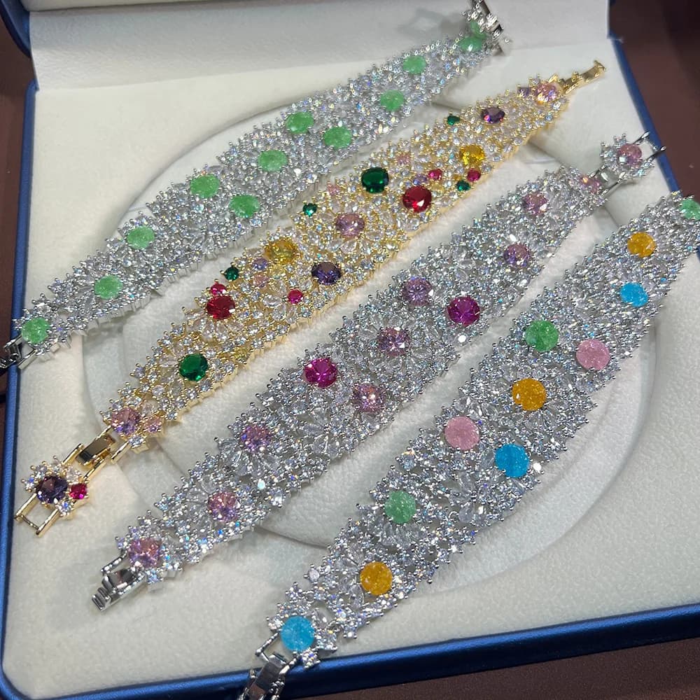 Bracciale da Donna Italiano con Zirconi 5A, Gioielli di Lusso 2026