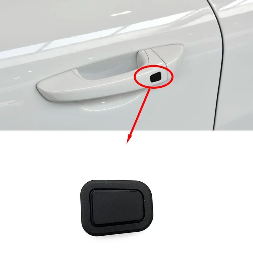 1 pz Per Porsche 2011-2016 Cayenne Maniglia Della Porta Esterna Sensore Pulsante Decorativo In Gomma