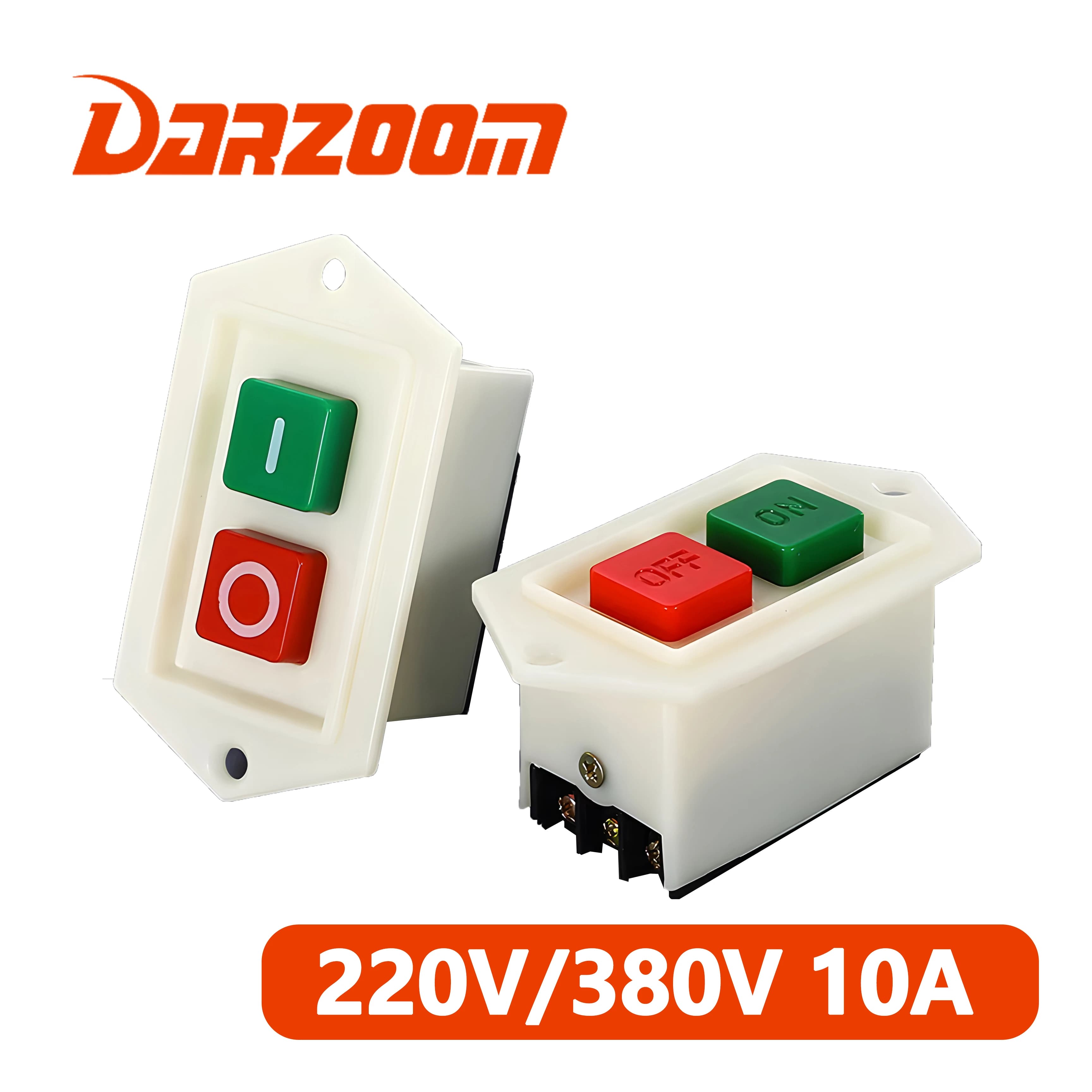 Trapano da banco con interruttore a pulsante Start/Stop 220V/380V 10A per il motore della macchina per pasta, tritacarne e perforatrice