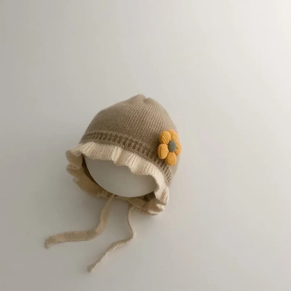 New Warm Lace Princess Hat Windproof Coldproof Pullover Cap Beanie Hat Autumn and Winter