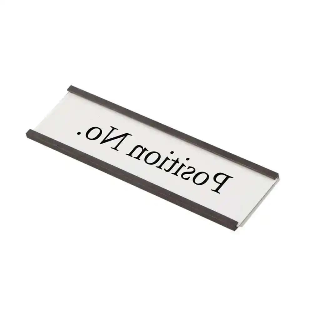 Porta etichette magnetici da 30 pezzi con porta carte dati magnetici con protezioni in plastica trasparente per ripiano in metallo 1 x 3 pollici
