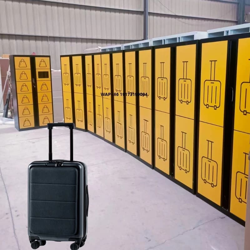 Soluzione Intelligente per Deposito Bagagli, Armadietto Self-Service per Deposito Bagagli, Armadietto Elettronico in Metallo per Esterni