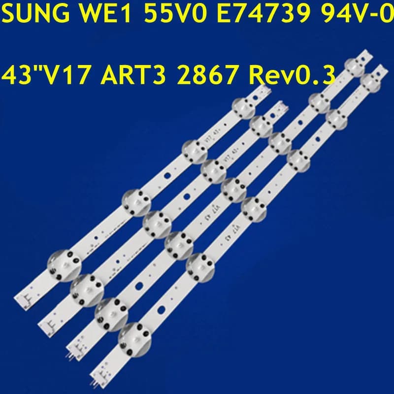 Striscia di retroilluminazione a LED per 43 "V17 6916L 2867A 6916L 2867B 43G63CJ 43UJ6525 43UJ6565 43UF6500 43VH6100-CB LC430DGG LC430DQE