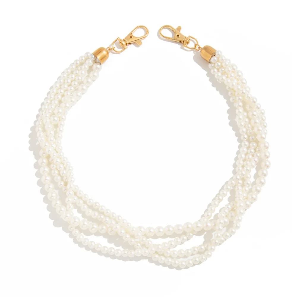 Catena da vita con nappe e perle, stile gotico punk, catena per borsa, catena per jeans multistrato con nappe