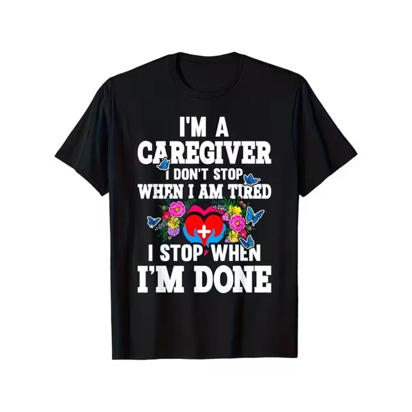 Im A I Dont Stop When Im Funny Graphic T Shirt For Men Women 100 Regular Fit Black With White Text Machine Washable Comfortable Durable Gift For S Casual Wear Glossy Fin