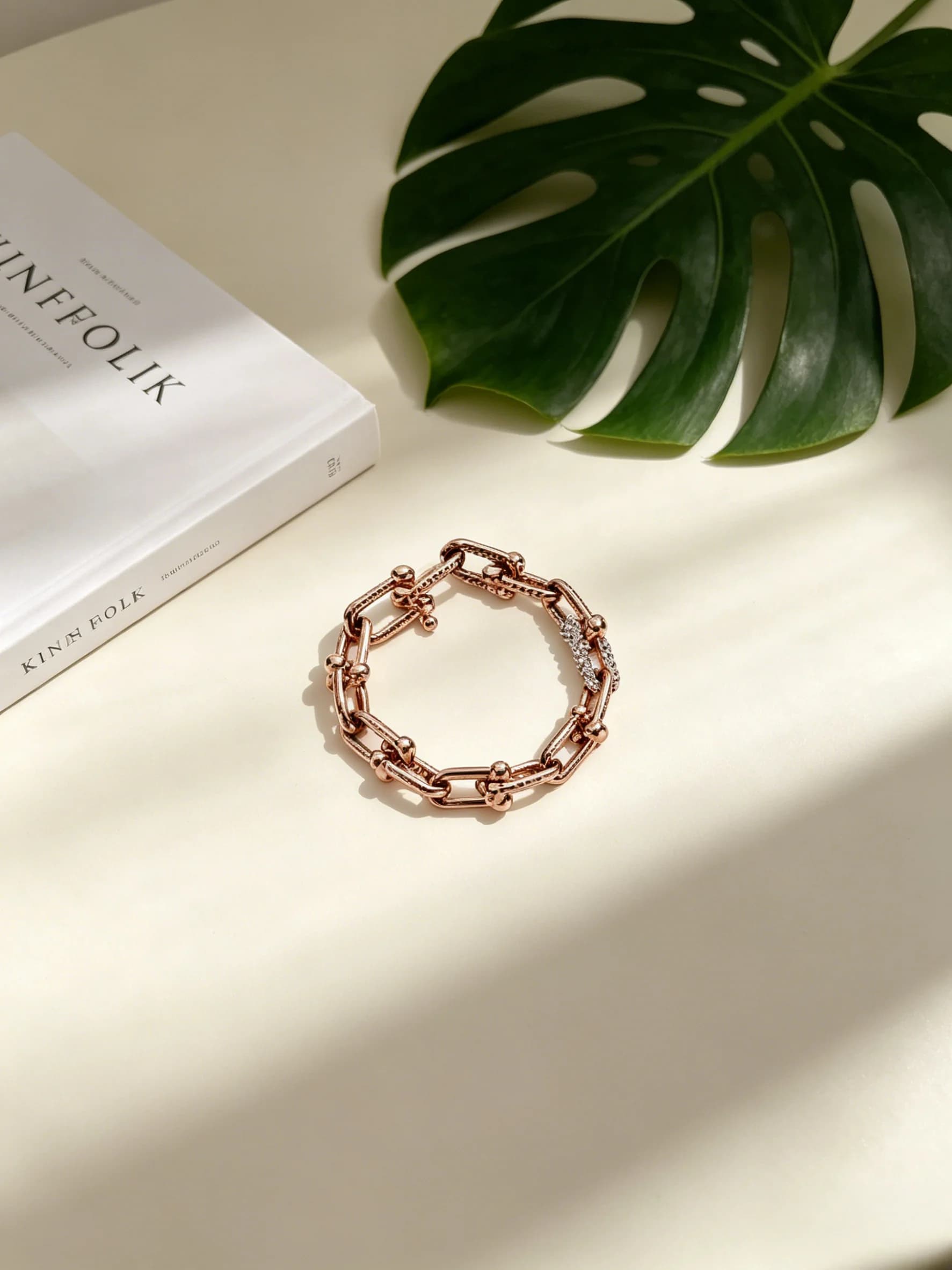 Nuovo Bracciale Paperclip di Lusso Leggero 2026, con Incastonatura Parziale o Completa di Diamanti, di Nicchia, di Alta Gamma, Versatile, per il Pendolare 11
