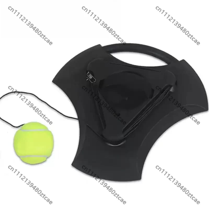 Tennis Trainer Base with Elastic Rope Rebound Ball Set, Professional Solo Practice Equipment for Beginner Training