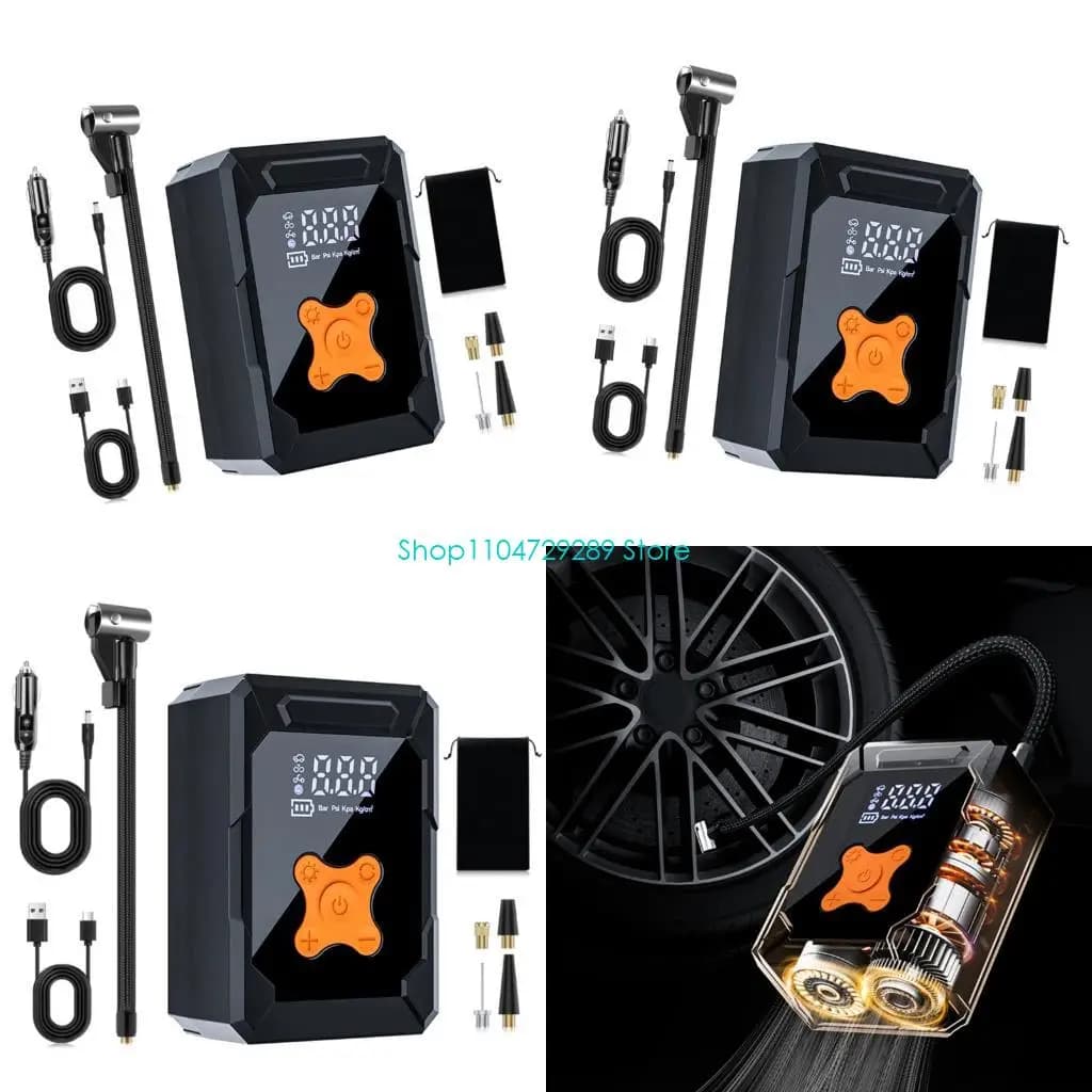 D8KE AIR POMPE CON BANCHE ALIMENTAZIONE FUNZIONE PER ILFFATORE PIORE MOTORE BIKE AUTO