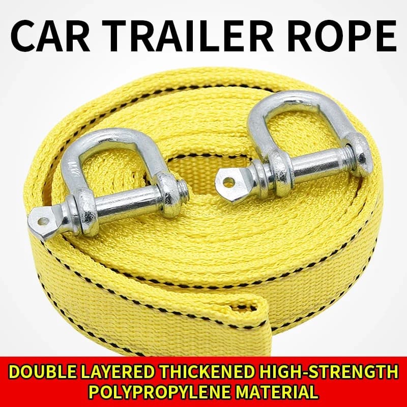 Car Trailer Rope Off Road Pulling Rope 5-ton 4M 5M Trailer with Rescue Pulling Rope Traction Rope Thickened Special