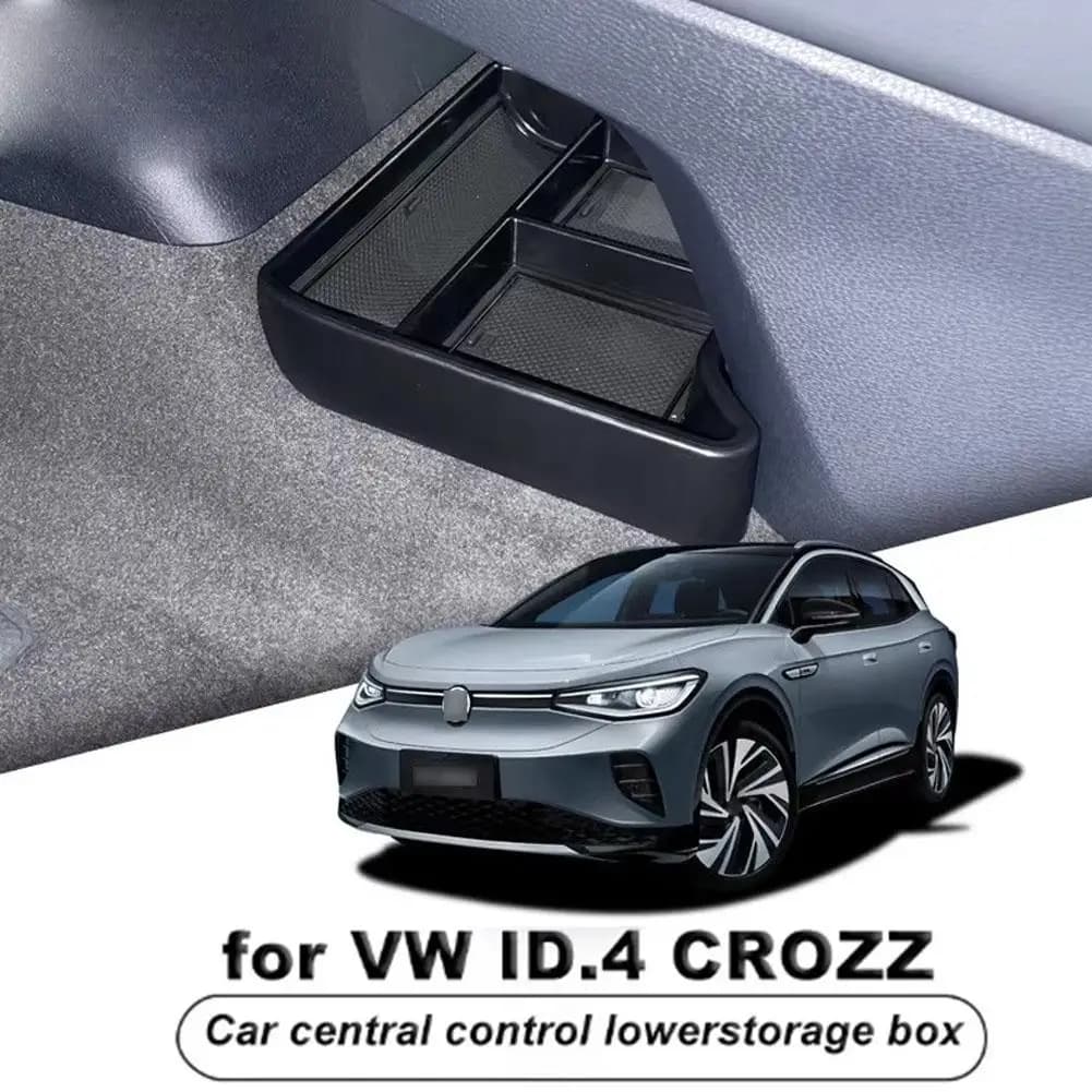 Organizzatore per auto Scatola portaoggetti per console centrale per VW ID.4X ID4 Crozz Stivaggio Riordino Scatola bracciolo Accessori interni R5M5