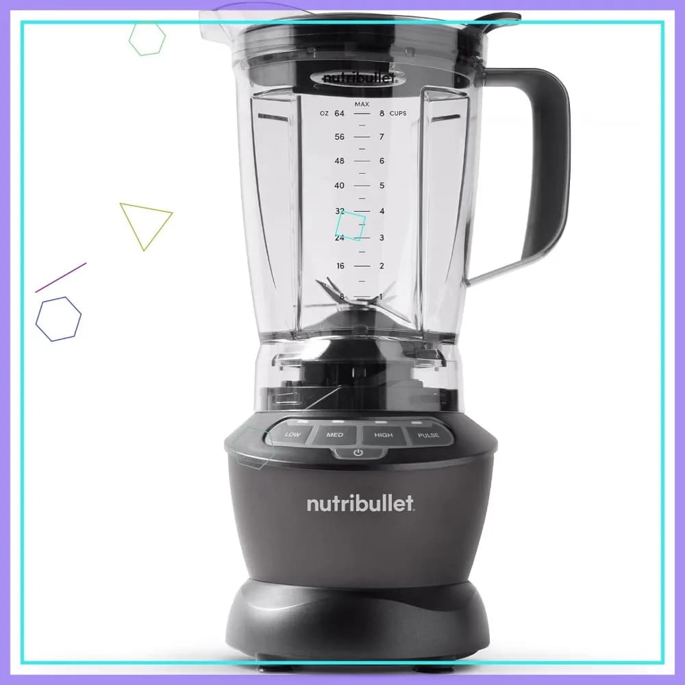 Nutribullet Bench Blender for smoothies, food preparation, smoothies with frozen ingredients, 64 Oz, 1200W, Dark Grey