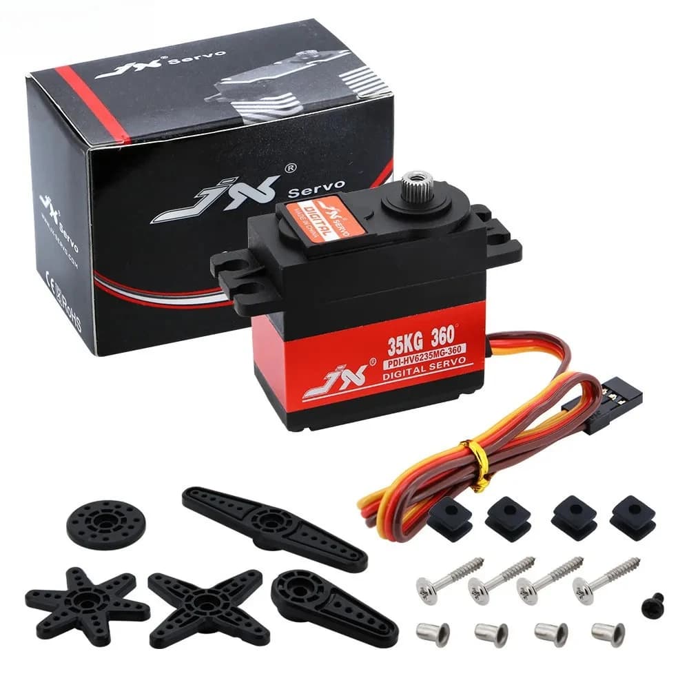 JX Servo PD-HV6235MG Large Torque 35KG 180°/360° Metal Standard Digital Motor Servo for RC Car Model Airplane Drone Helicopter