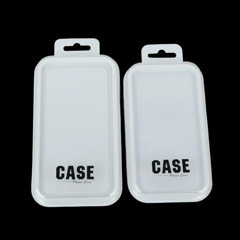 Scatola di plastica Flip da 100 pezzi per iPhone 16 17 Air Pro Max Custodia per telefono Custodia per imballaggio al dettaglio Scatole per imballaggio con vassoio interno per gancio w43