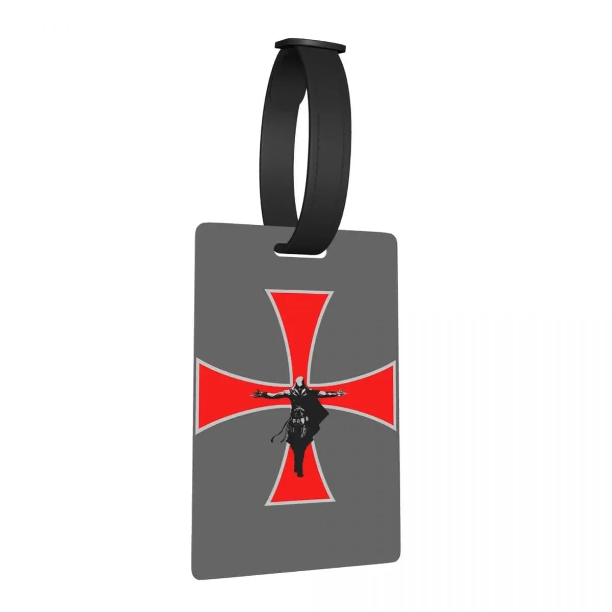 Assassin's Creed Gioco Templare Croce Etichette per bagagli Accessori per valigie Bagagli da viaggio Etichetta d'imbarco Porta etichette ID Nome Indirizzo