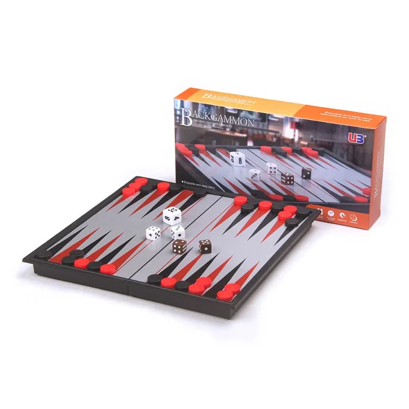 2023 BACKGAMMON-Backgammon pieghevole magnetico, commercio estero caldo, 25.5*13*4.5 cm, nuovi prodotti,