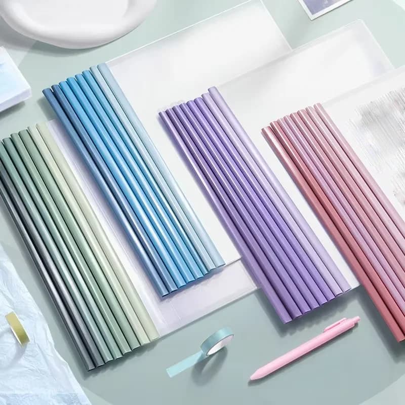 Drawer-type file organizer, multi-color papers. Suitable for students' homework and office documents.