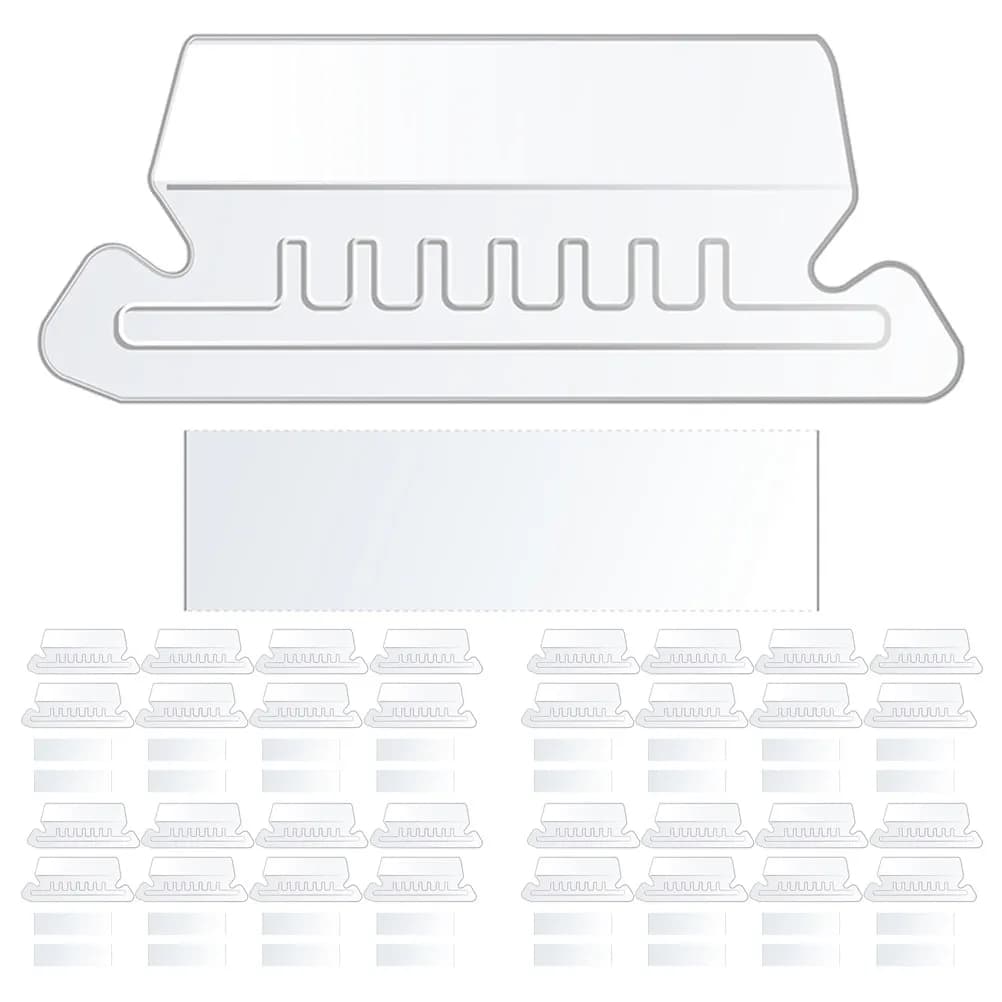Set di Etichette in PVC per Cartelle, Etichette per Classificazione Documenti, Indici per Archiviazione Ufficio, Piccole Targhette Identificative
