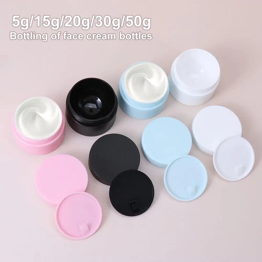 Vacuum Container Life Vacuum Travel PP Face Cream Barter Plastic Box Cosmetic Reusable Bottle Cosmetic 5g /15g/20g/30g/50g