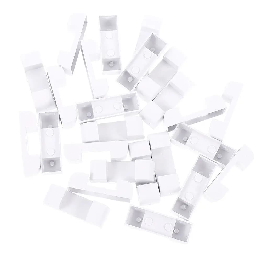 100 pieces white square display base for jewelry display, stand for floating frame, stable, light, compact, table