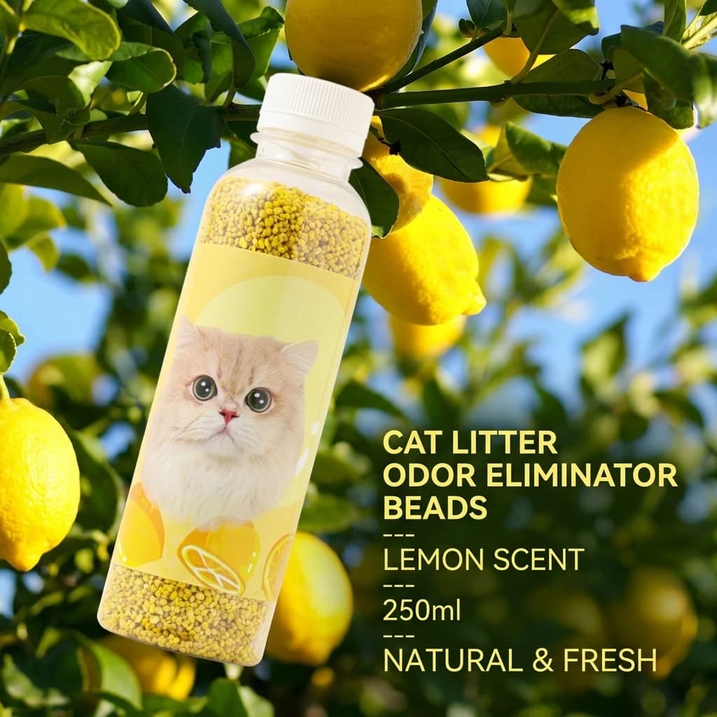 Cat Litter Deodorant Beads Cat Urine Smell Remover Powerful Odor Elimination Easy To Use Fresh-Scented Cat Litter Additives