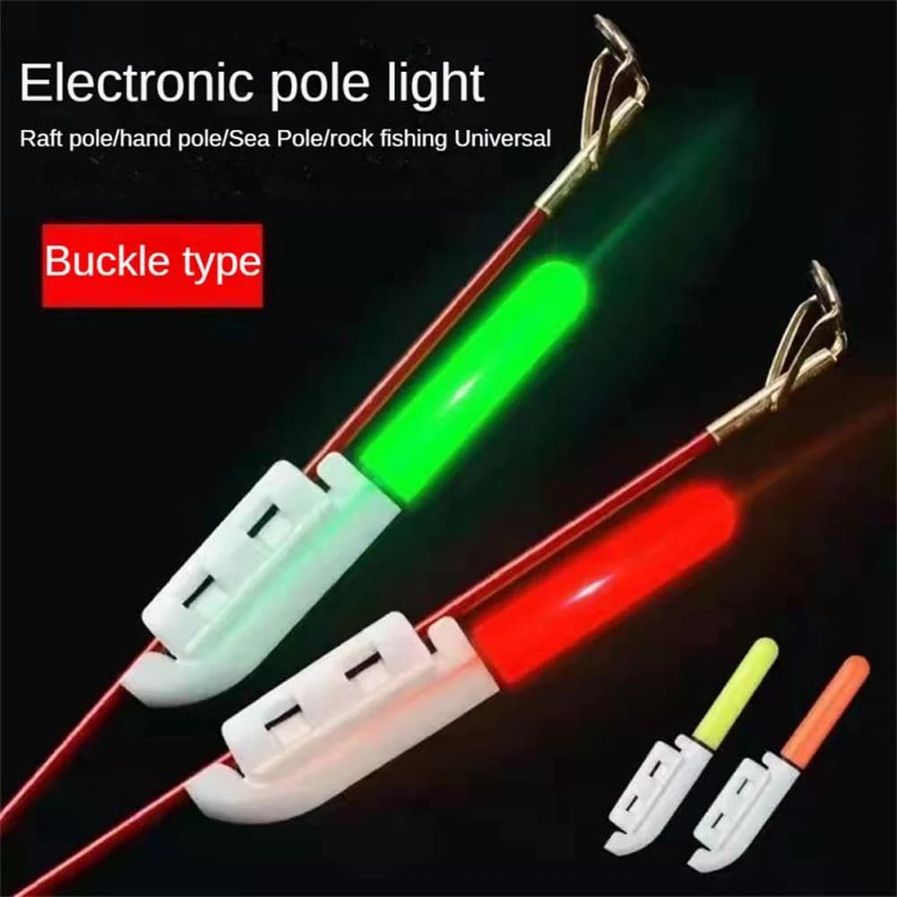 HOTTURE 10 Pezzi Luce per Canna da Pesca, Bastoncino LED Elettronico Luminoso, Impermeabile, Accessori per Attrezzatura da Pesca