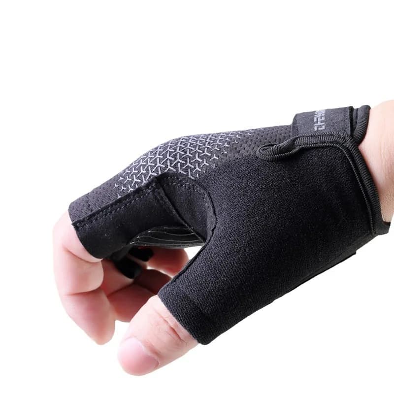 Summer Cycling Gloves Half-Year Silicone Anti-Slip, Nylon Elastics Quick Drying Breathable and Road Bike Urti Absorption