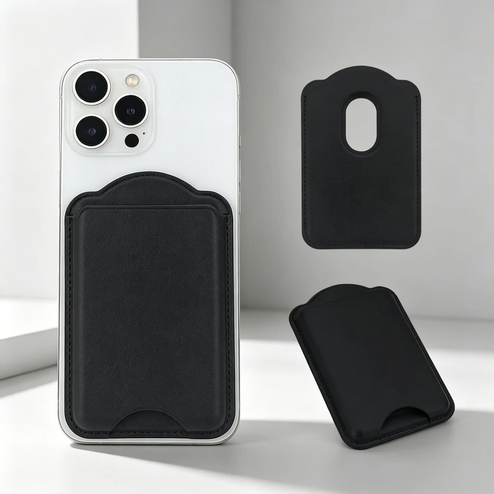 Magnetic Leather Wallet Case For Magsafe iPhone 17 16 15 14 13 Pro Max Ultra Accessories Card Holder For Samsung Galaxy S25 S24