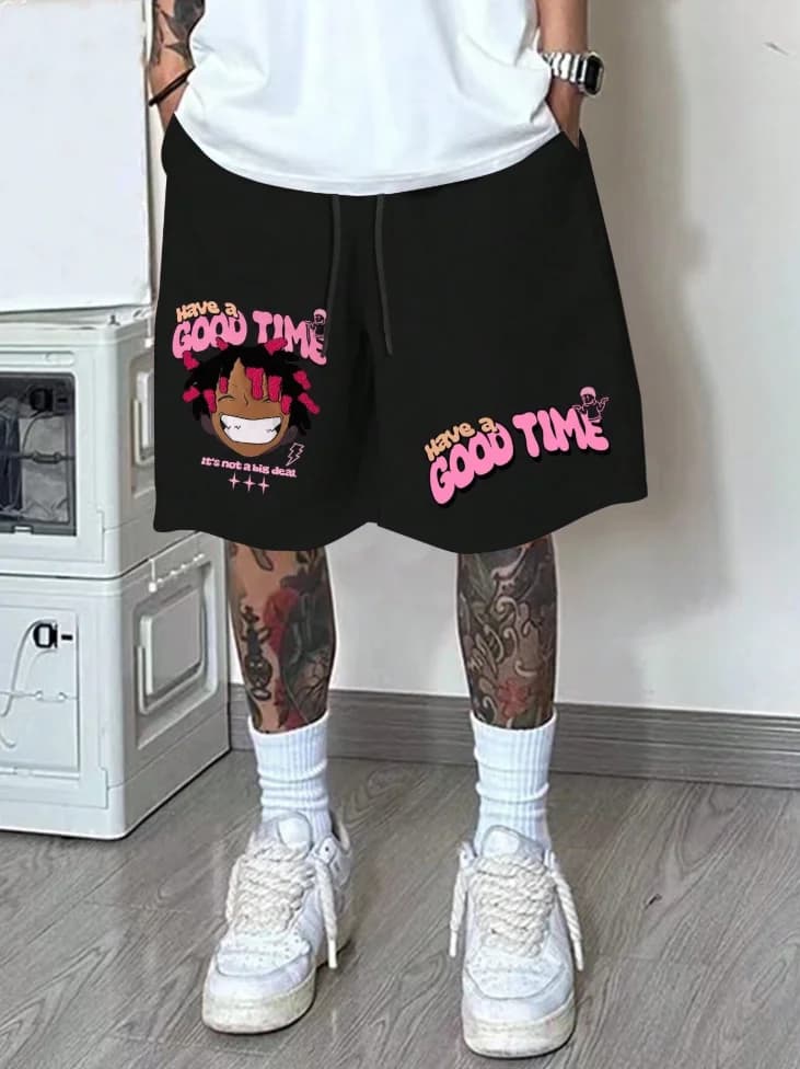 2025 Pantaloncini da uomo con coulisse stampati hip-hop da basket sportivi casual quotidiani traspiranti ad asciugatura rapida che assorbono il sudore