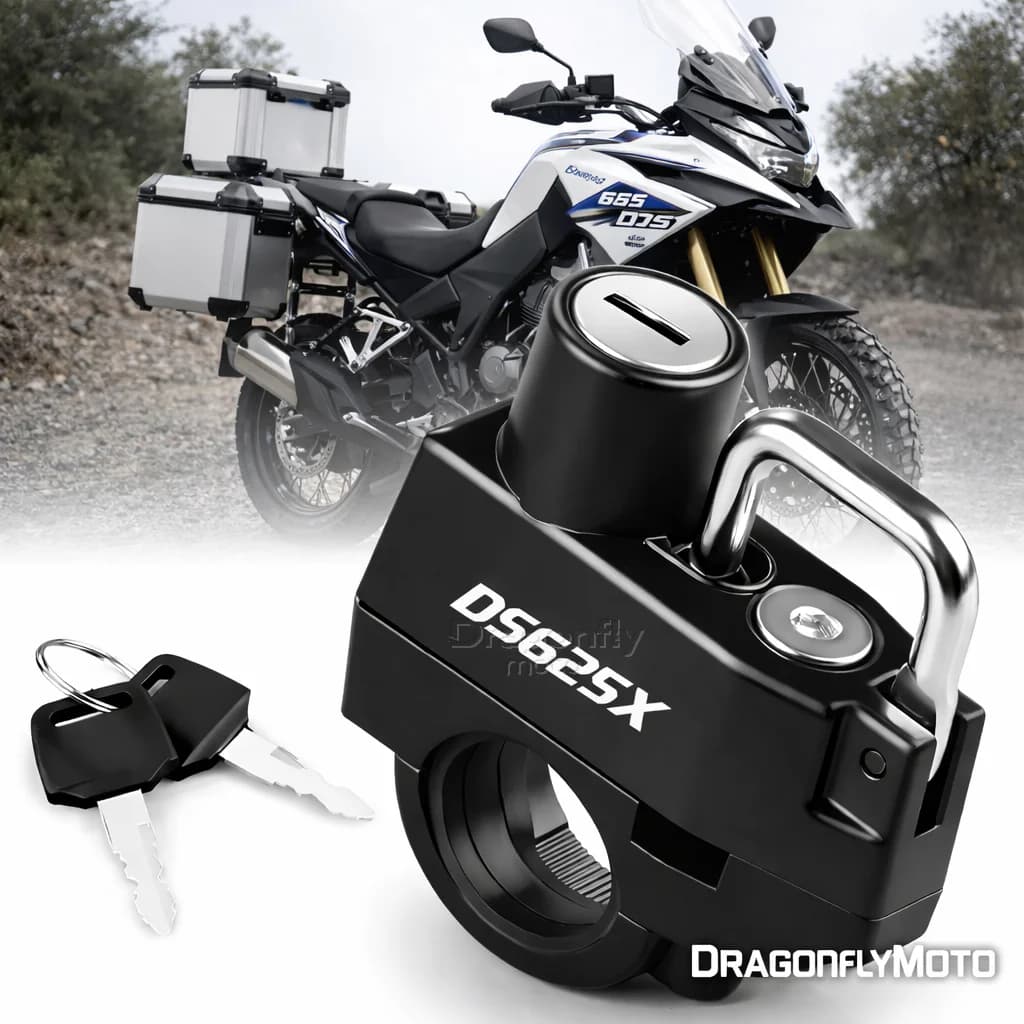 Lucchetto Antifurto per Casco Moto VOGE 625 DSX DSX625 DS 625X, Dispositivo di Bloccaggio Antiruggine