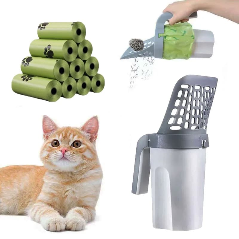 Paletta per lettiera per gatti Filtri monopezzo Raccoglitrice portatile rimovibile Lettiera per gatti Prodotti per la pulizia Accessori per animali domestici