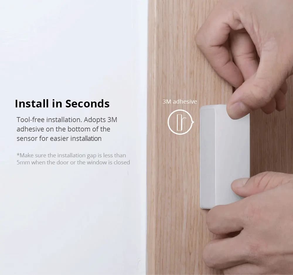 Sonoff WiFi Smart Home DW2 Allarme di Sicurezza e-WeLink per Porte e Finestre, Interruttore WiFi Intelligente con Controllo Remoto Compatibile con Alexa e Google Home