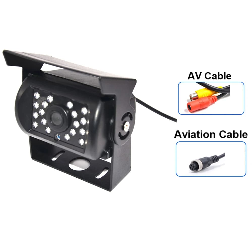 Veicolo Auto Vista posteriore Camion Telecamera Parcheggio Telecamera di retromarcia anteriore Telecamera di backup RC a infrarossi IR CCD HD per scuolabus Rimorchio Pickup RV