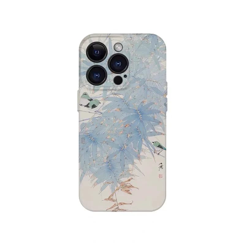 Blue Azalea Flowers Phone Case for IPHONE 17 Air 16E 15 PROMAX 14 Plus 13 12 MINI 11 PRO 16Plus XR XS MAX Acrylic Phone Cover