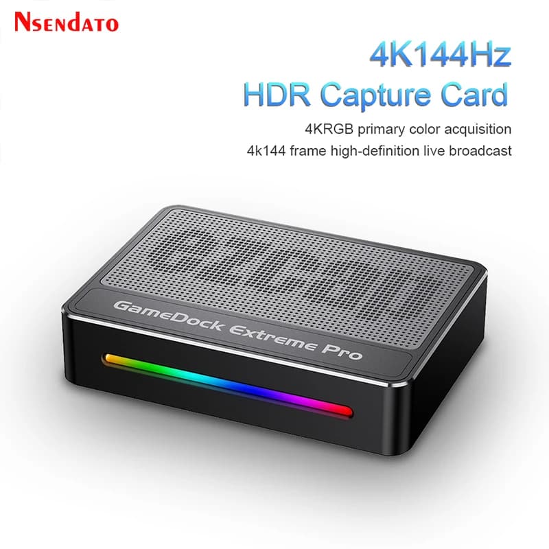 Ezcap401 Gamedock Extreme Pro USB 3.2 Type C 4Kp30 HDMI2.1 Scheda di acquisizione video HDR con registratore video HDMI da 3,5 mm per PC TV
