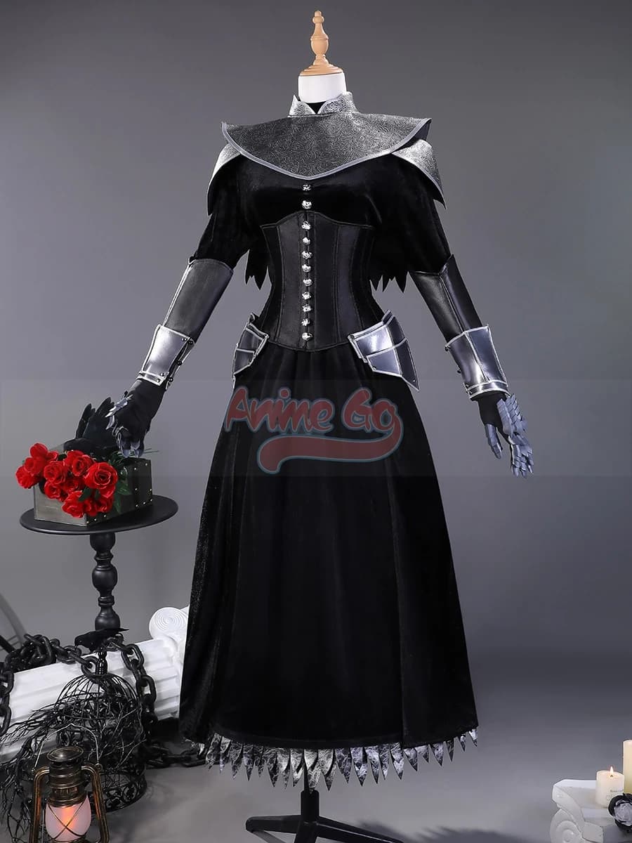 Game Yuria Cosplay Costume Black Dress for Women Role Game for Halloween Party