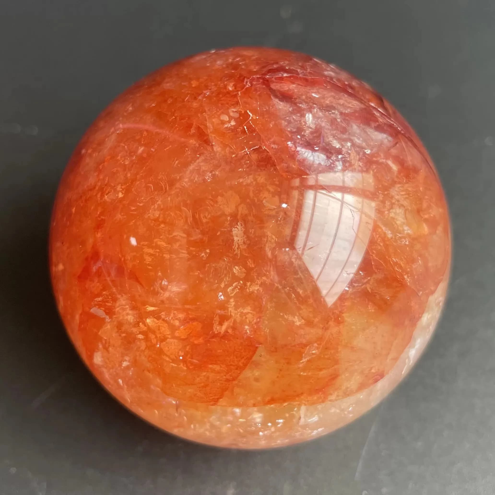 Sfera arcobaleno di cristallo naturale Sfera di quarzo trasparente Massaggio Lucido Guarigione Reiki Decorazione della stanza squisita