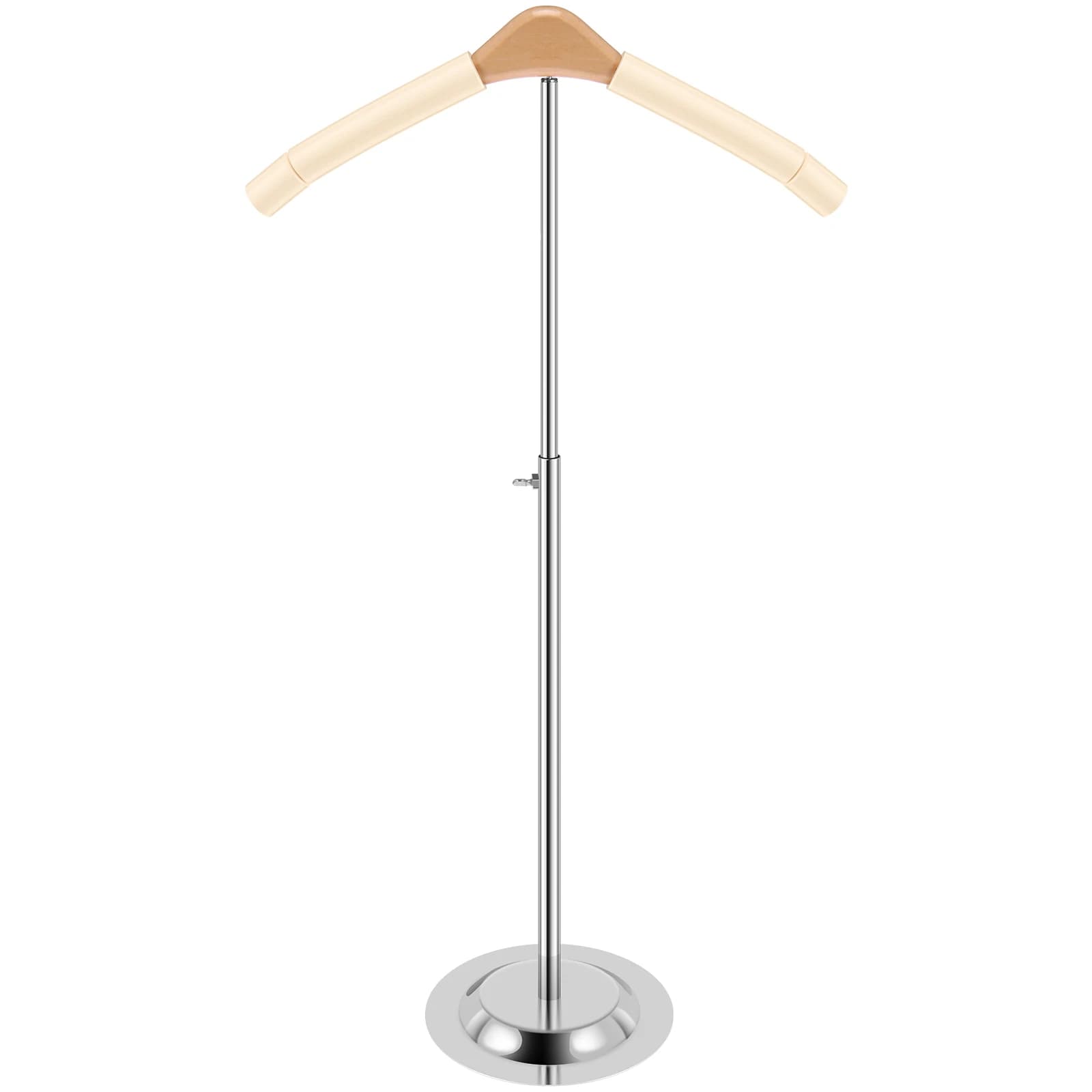 Espositore per magliette regolabile per bambini Scaffale per camicie flessibile per adulti Spalla portatile Appeso Espositore per vestiti in metallo Appendiabiti