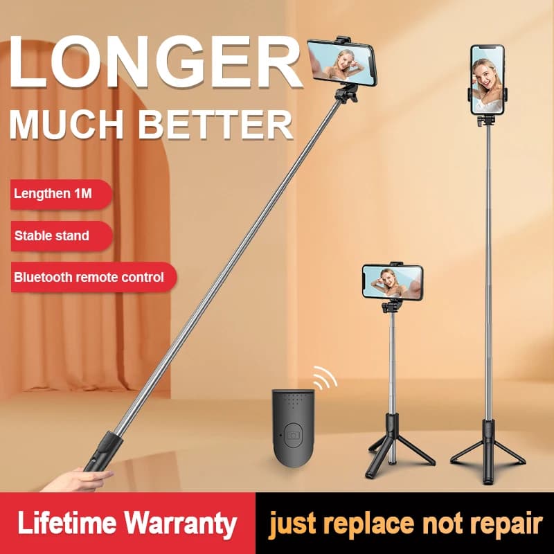 Bastone per Selfie Bluetooth Ultra portatile con treppiede con telecomando pieghevole a scomparsa per Huawei IPhone e Android