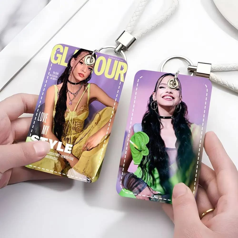 1 pcs Nina Chuba Coverstory Glamour Wallet and Keyring in Leather with Keyring Ring for Access Cards