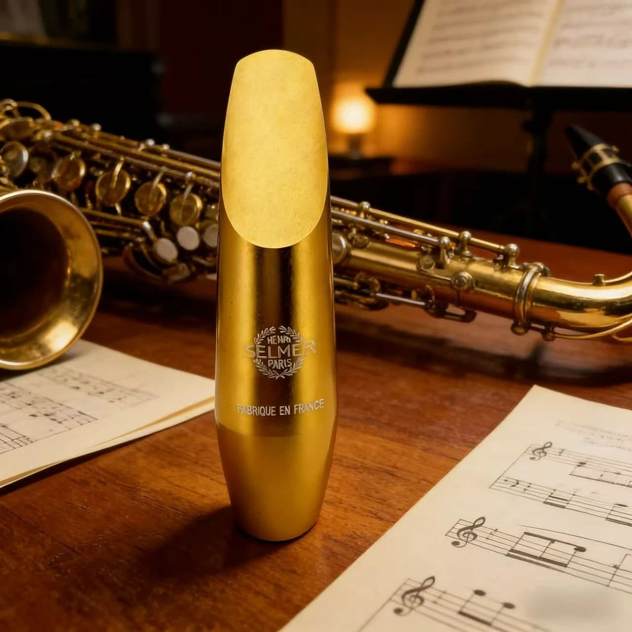 Selma Sax Mouthpiece Cover - High-quality hard metal - A high-end musical instrument accessory for saxophone players