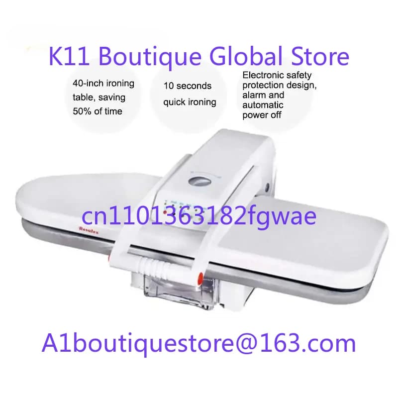 RS-810 Steam Press Ironing Machine Iron Table Clothes Steamer Garment Steam Iron 40 Inch
