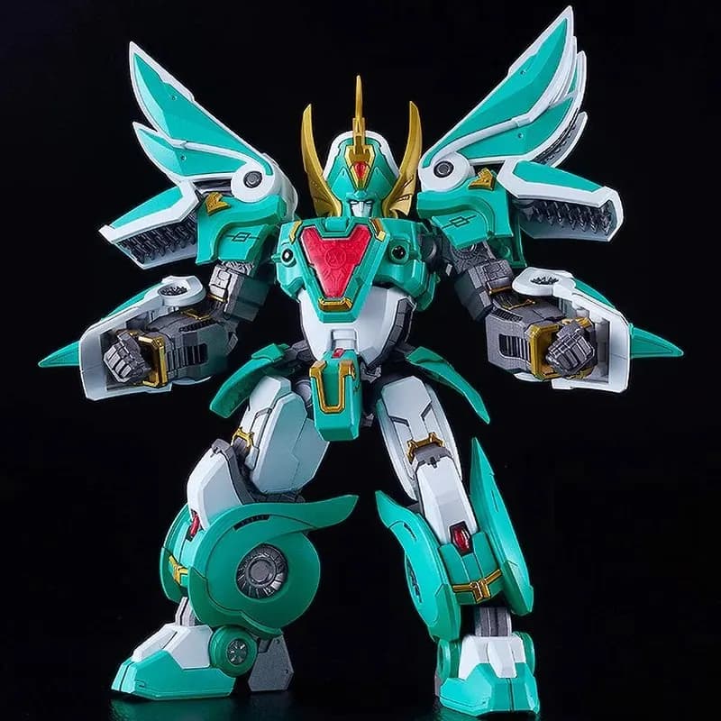 GSC MODEROID Madou King Granzort Windzard Royal Gold Version Action Figure Mecha da Collezione per Hobbisti - Disponibile