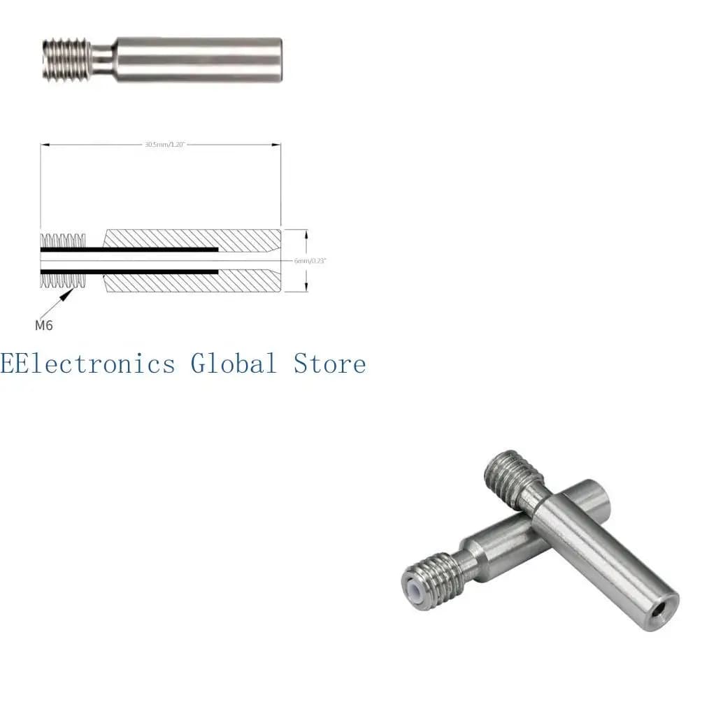 Stampante 3D 462B per MK8 1,75 mm Tubo termico interamente in metallo con rottura del calore 2