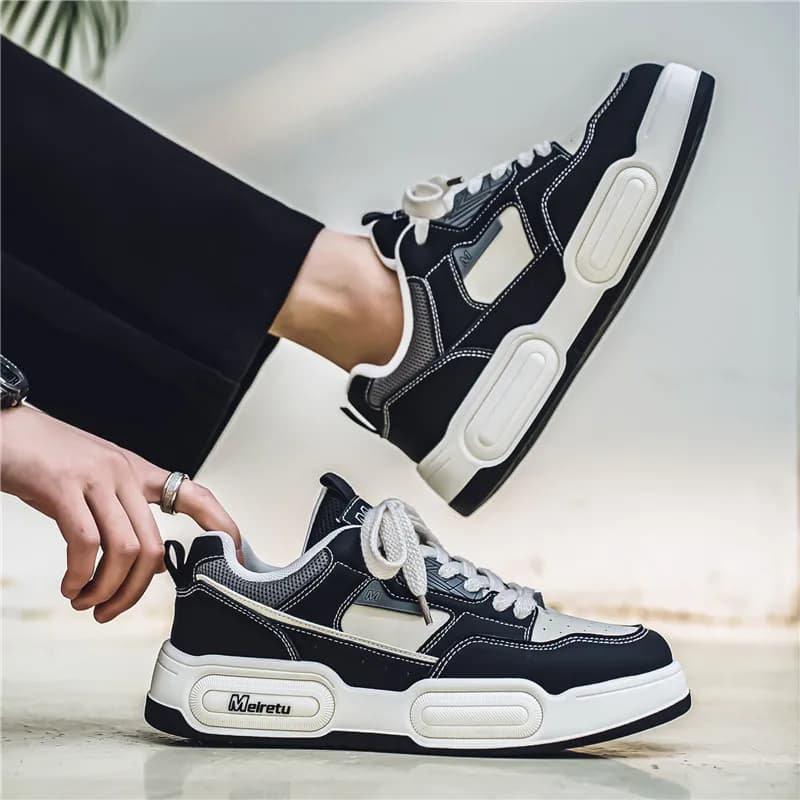 Scarpe da corsa, sportive e per il tempo libero traspiranti in mesh nuova primavera 2024 da uomo Suola spessa Scarpe versatili comode e alla moda