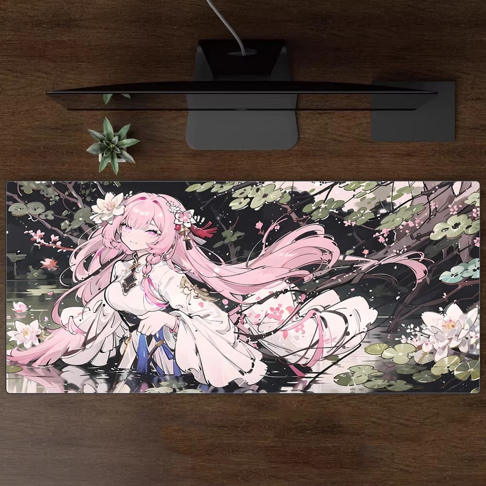 E-Sports Mouse Pad Elysia Peripheral Table Pads Desk mat Extra Large Soft Gaming Accessories Keyboard Pad Honkai Impact 3