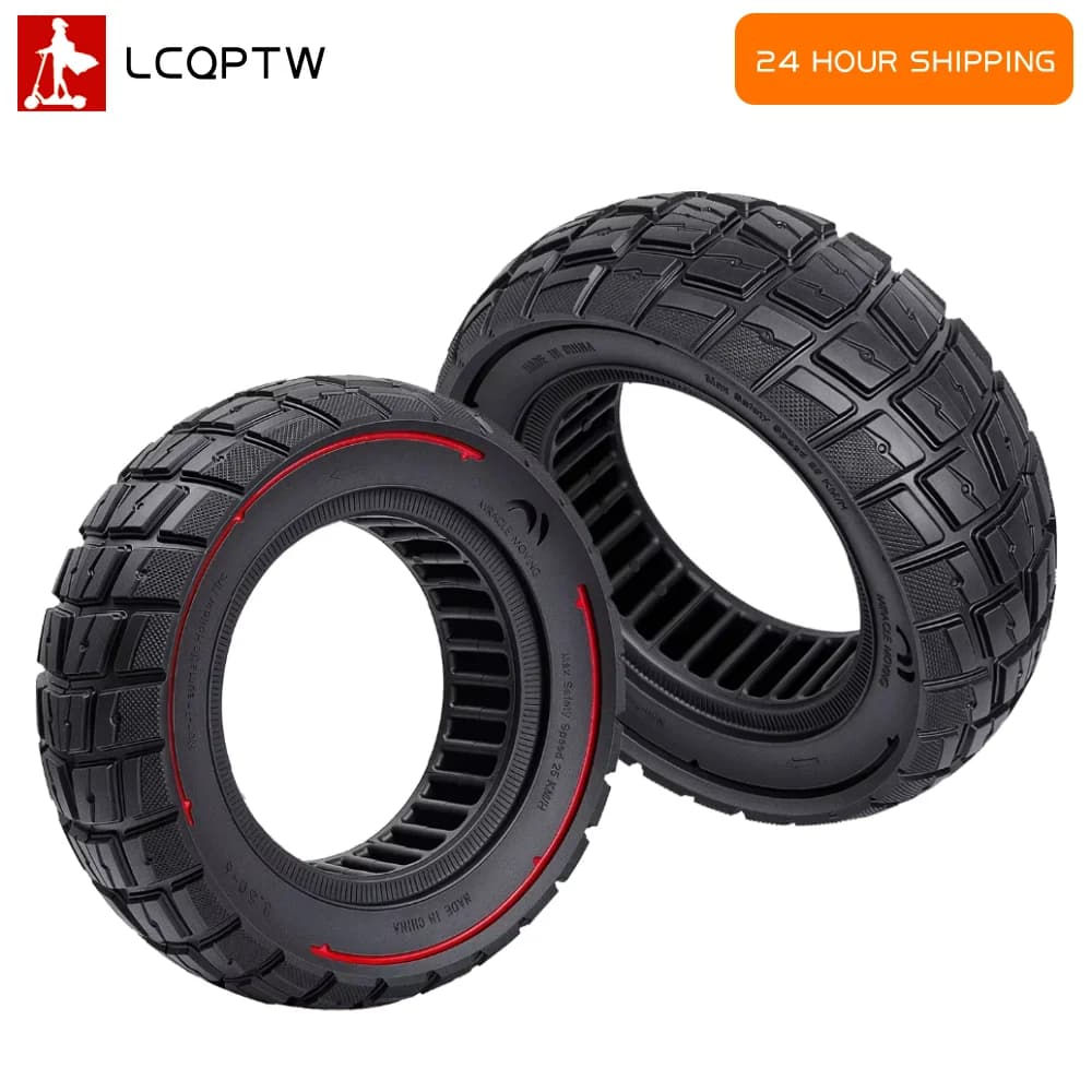 Pneumatico Solido 3.50-6 Antiforatura e Antiesplosione per Scooter Elettrico, 90/65-6 Antiscivolo Fuoristrada, Ricambio Ruota